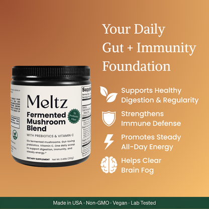 Meltz Fermented Mushroom Blend — Daily Gut, Immunity & Energy Support